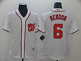 Nationals 6 Anthony Rendon White Cool Base Jersey,baseball caps,new era cap wholesale,wholesale hats